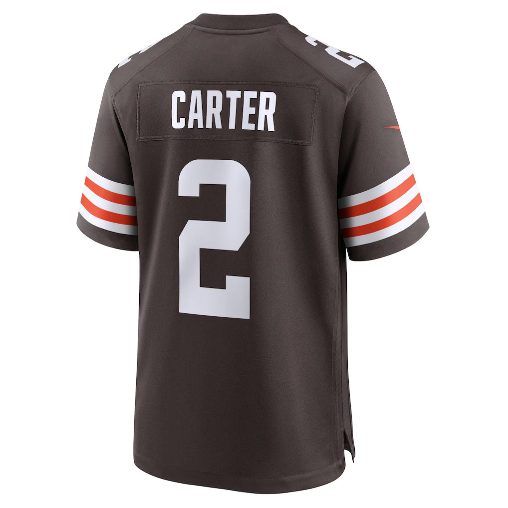 Newshop C.Browns #2 DeAndre Carter Brown Team Game Jersey