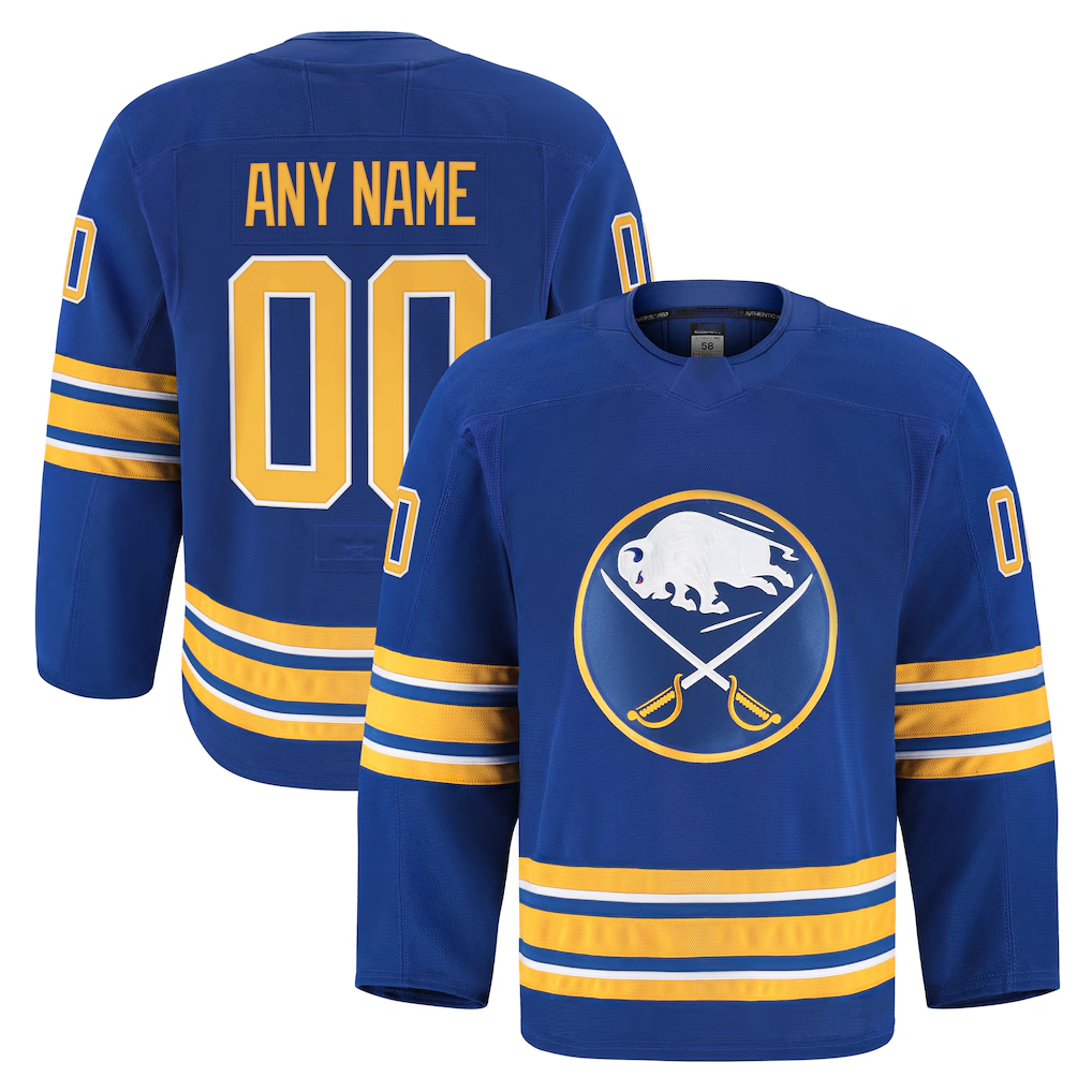 Newshops Custom B.Sabres Royal Home Authentic Pro Stitched Jerseys