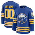 Newshops Custom B.Sabres Royal Home Premium Stitched Jerseys
