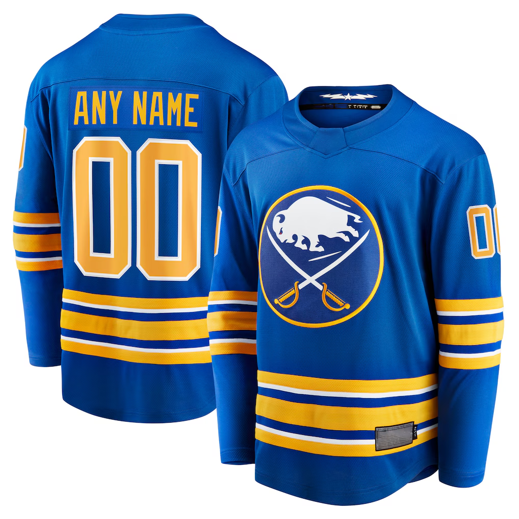 Newshops Custom B.Sabres Royal Home Breakaway Stitched Jerseys