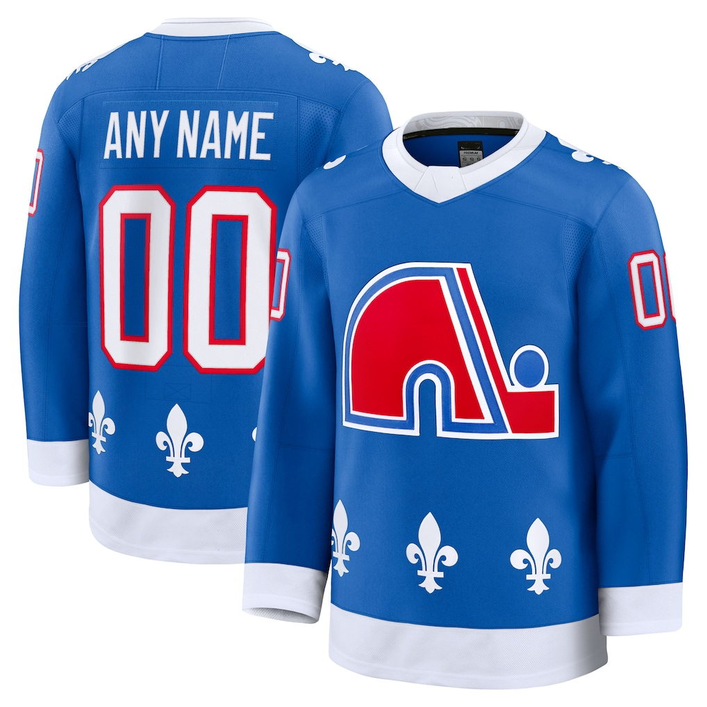 Newshops Custom C.Avalanche Blue Alternate Heritage Premium Jerseys