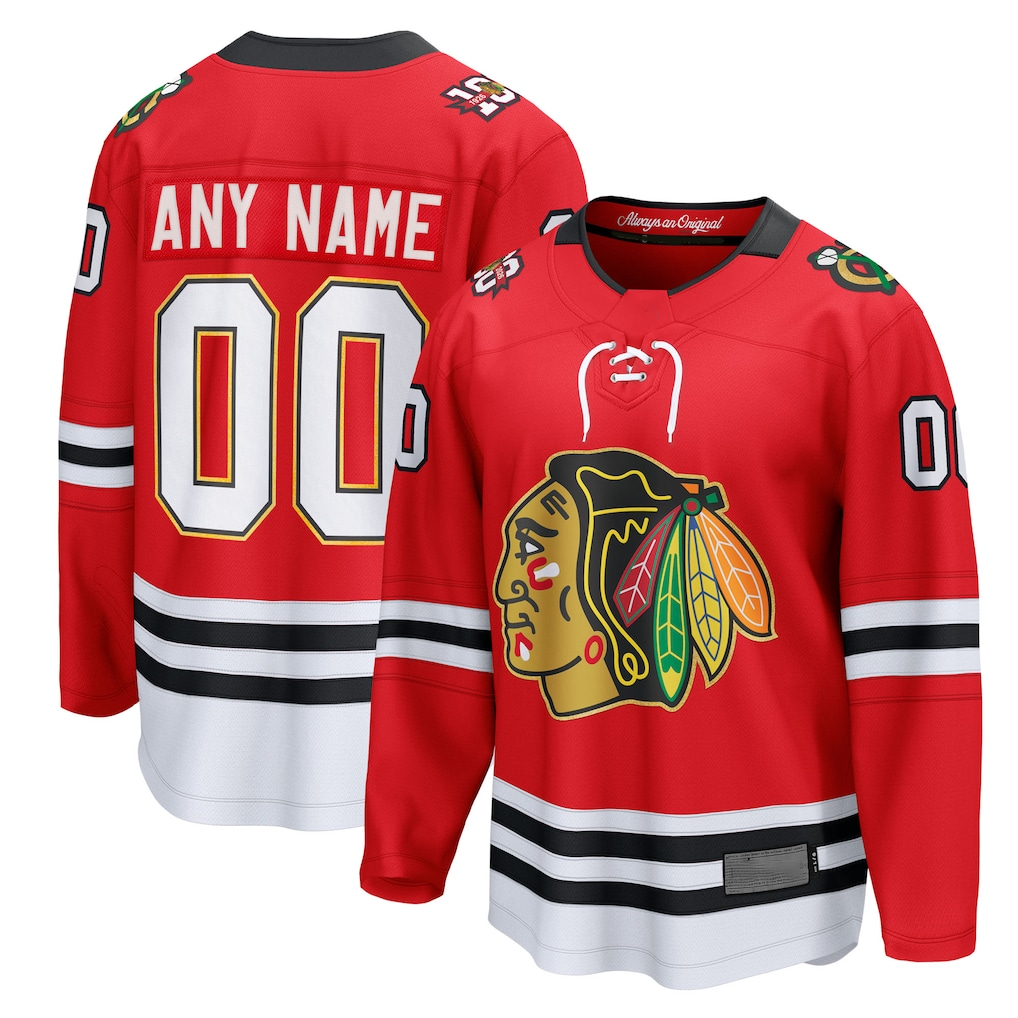 Newshops Custom C.Blackhawks Red Centennial Breakaway Jerseys