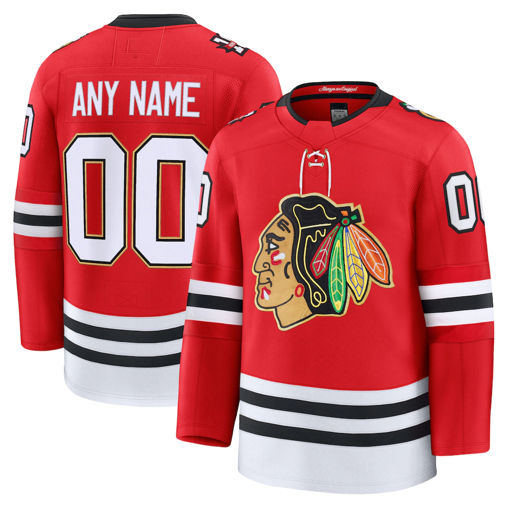 Newshops Custom C.Blackhawks Red Centennial Premium Jerseys