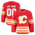 Newshops Custom C.Flames Red Home Authentic Pro Jerseys