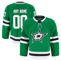 Newshops Custom D.Stars Kelly Green Home Authentic Pro Jerseys