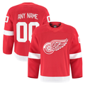 Newshops Custom DR.Wings Red Home Authentic Pro Jerseys