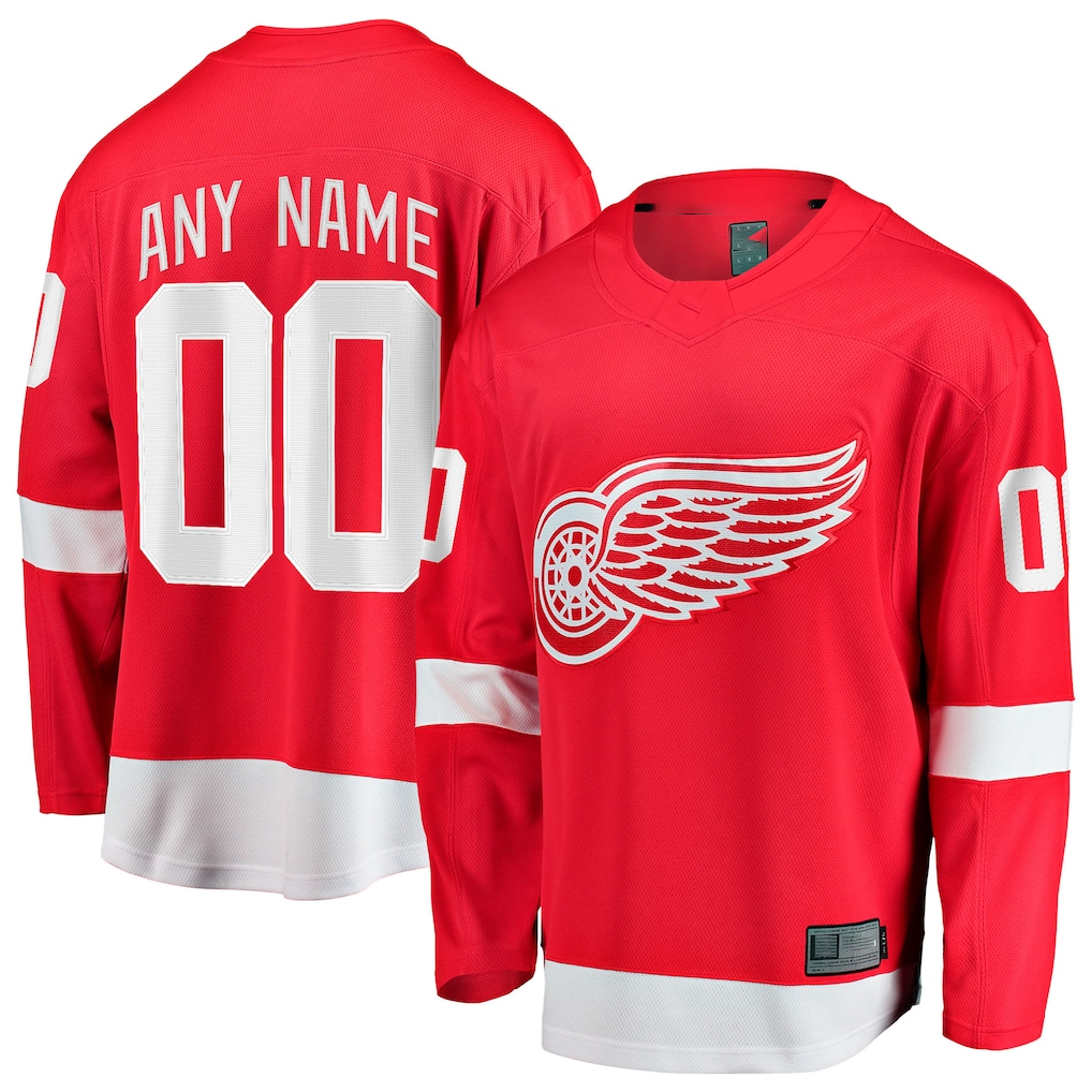 Newshops Custom DR.Wings Red Home Breakaway Jerseys