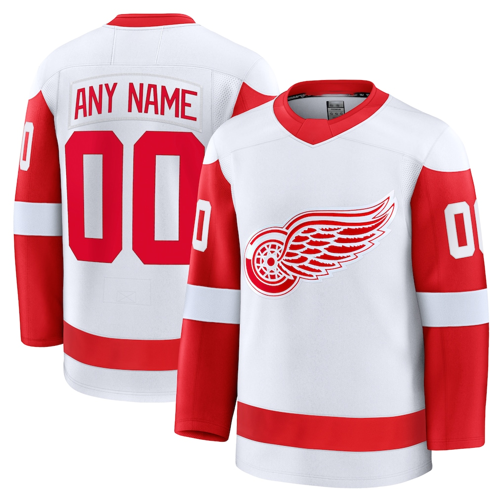 Newshops Custom DR.Wings White Away Premium Jerseys