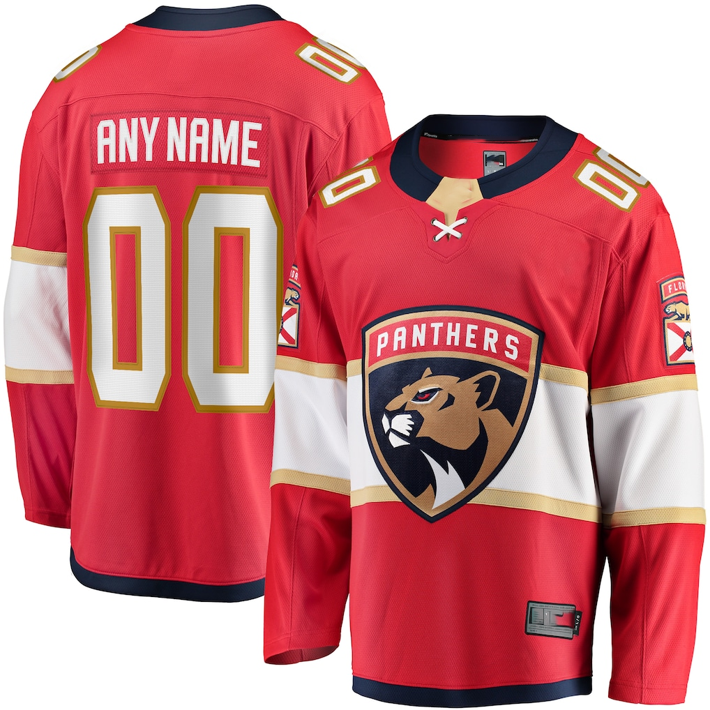 Newshops Custom F.Panthers Red Home Breakaway Jerseys
