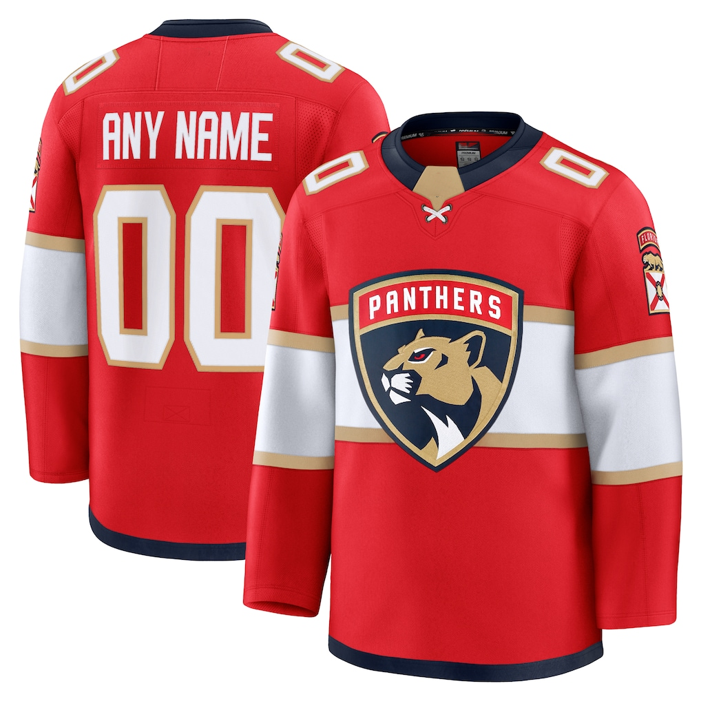 Newshops Custom F.Panthers Red Home Premium Jerseys