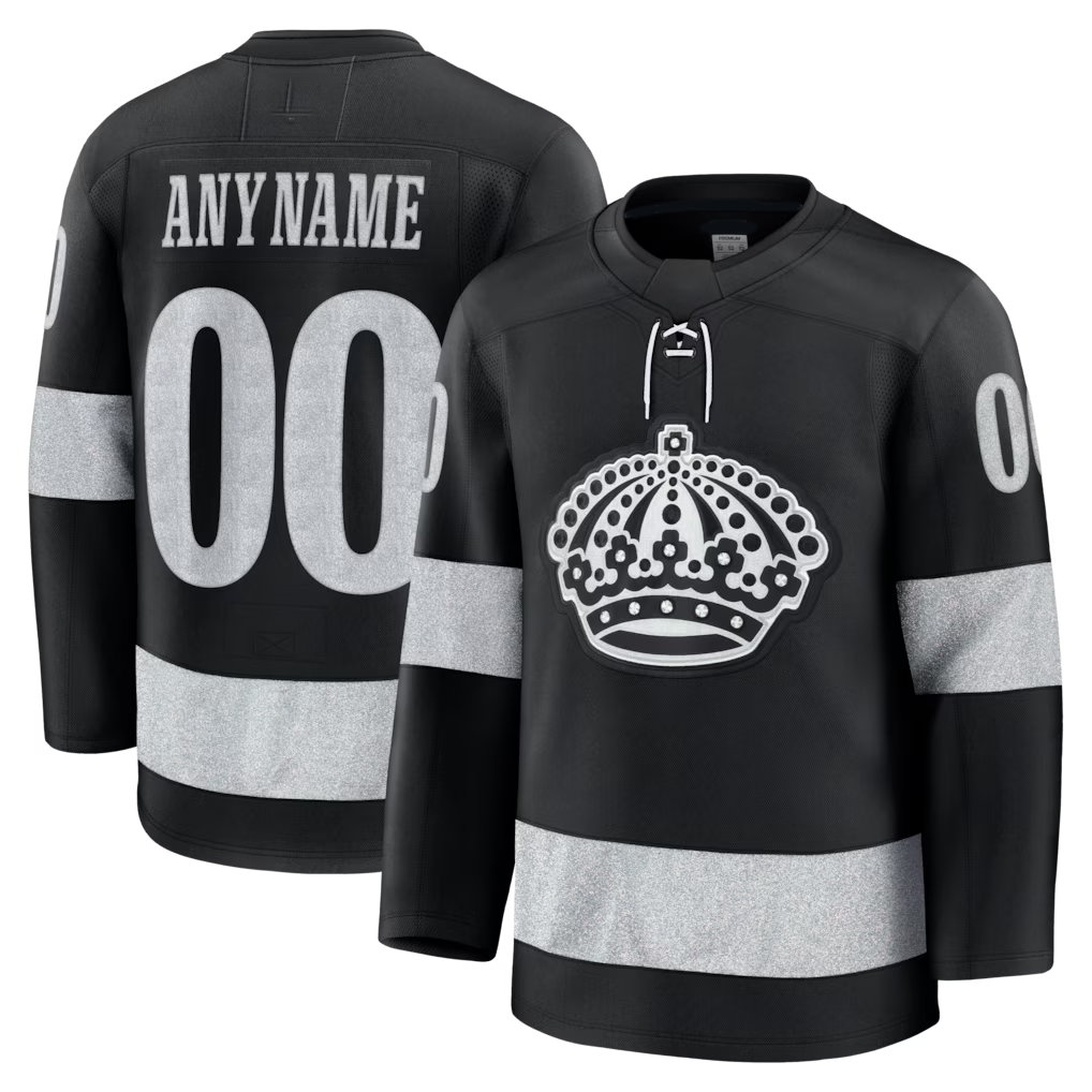 Newshops Custom LA.Kings Black Alternate Premium Jerseys