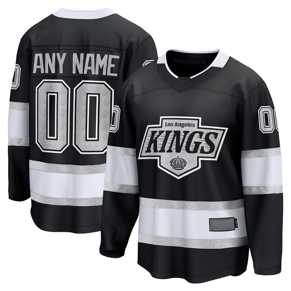 Newshops Custom LA.Kings Black Home Breakaway Jerseys