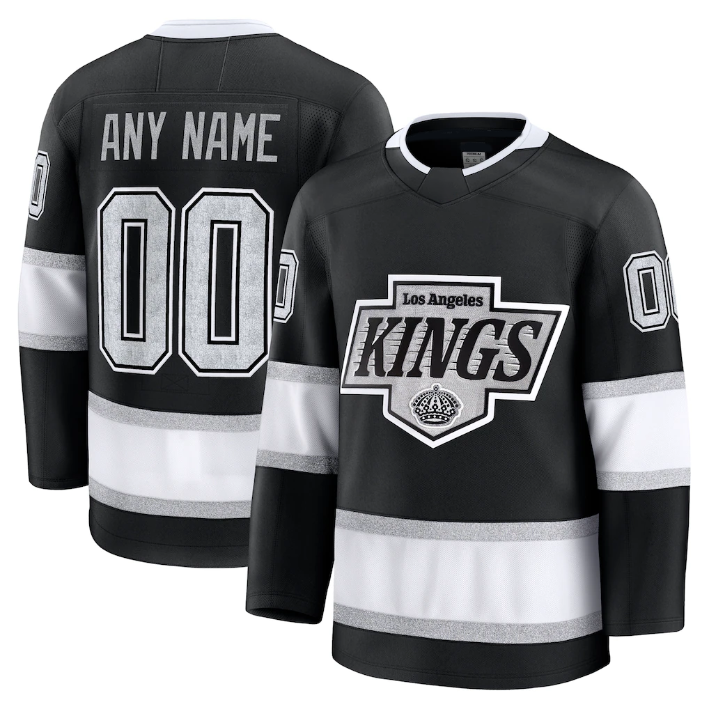 Newshops Custom LA.Kings Black Home Premium Jerseys