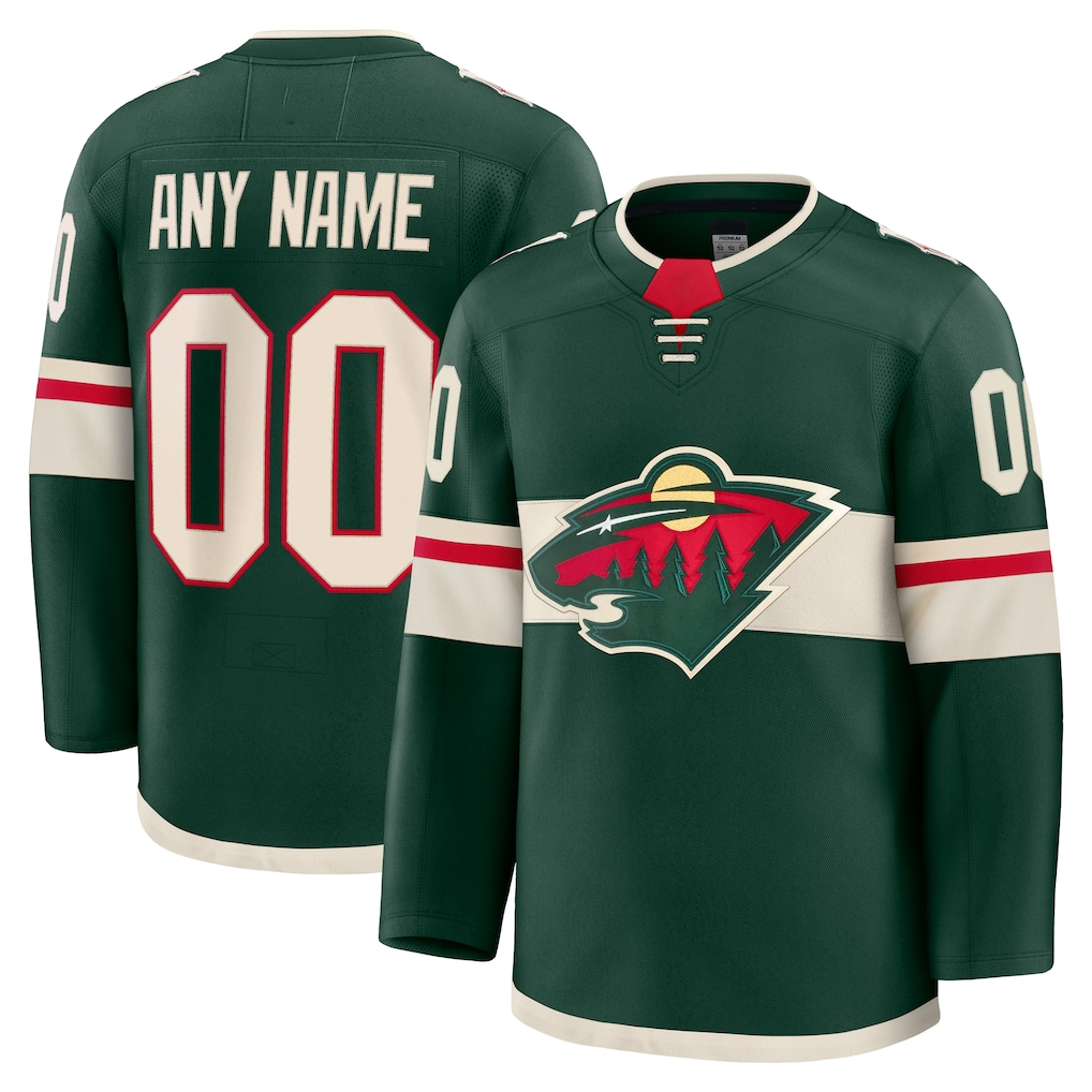 Newshops Custom M.Wild Green Home Premium Jerseys