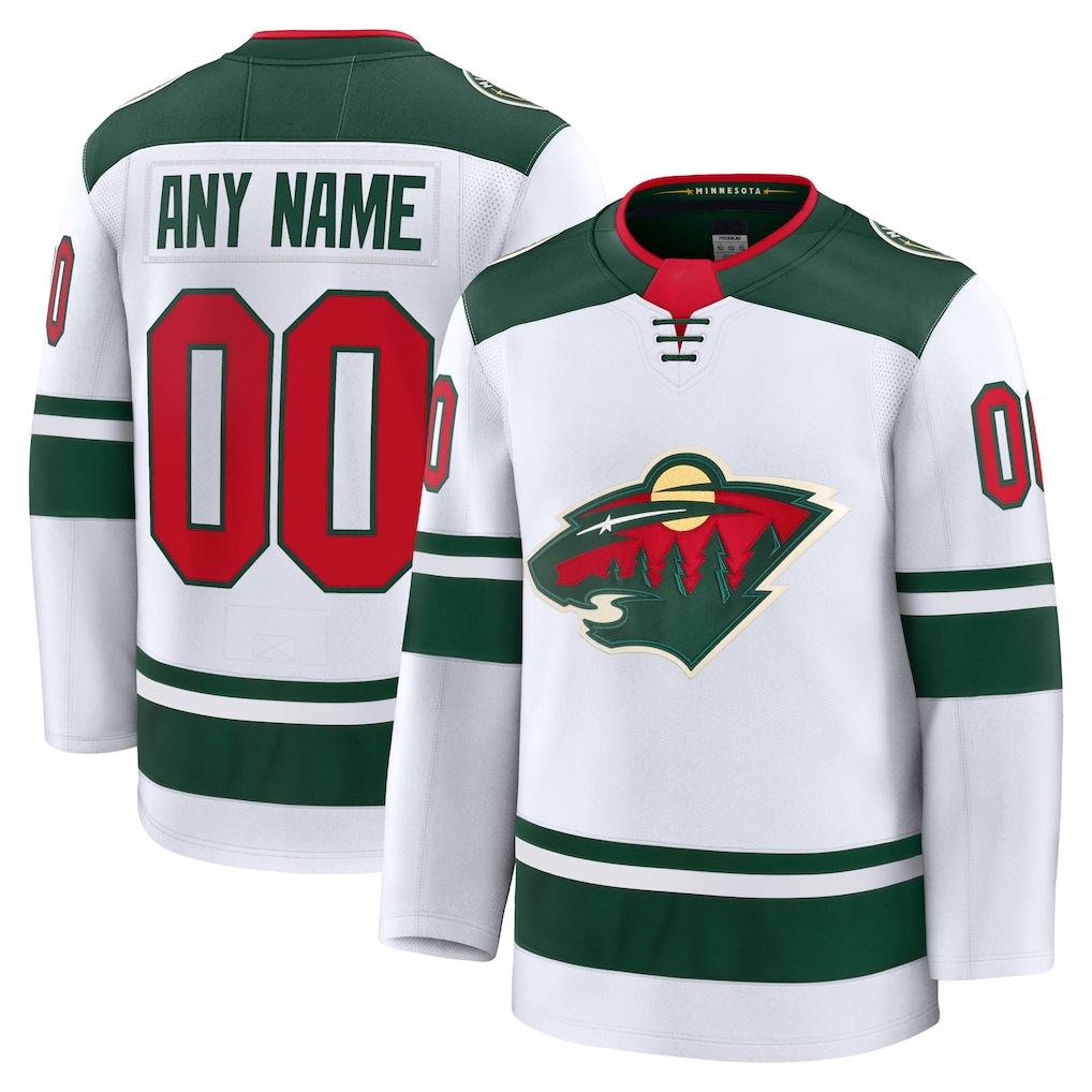 Newshops Custom M.Wild White Away Premium Jerseys