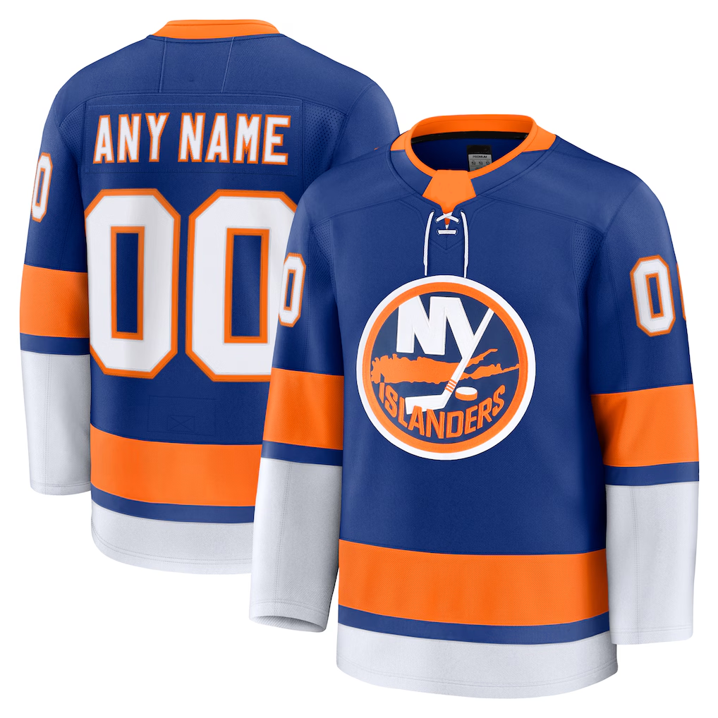 Newshops Custom NY.Islanders Royal Home Premium Jerseys
