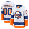 Newshops Custom NY.Islanders White Away Premium Jerseys
