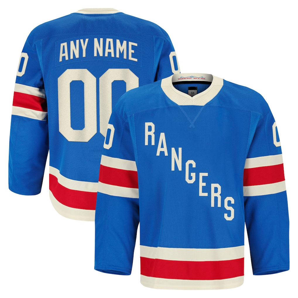Newshops Custom NY.Rangers Blue Centennial Authentic Pro Jerseys