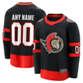 Newshops Custom O.Senators Black Home Breakaway Jerseys