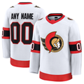Newshops Custom O.Senators White Away Premium Jerseys