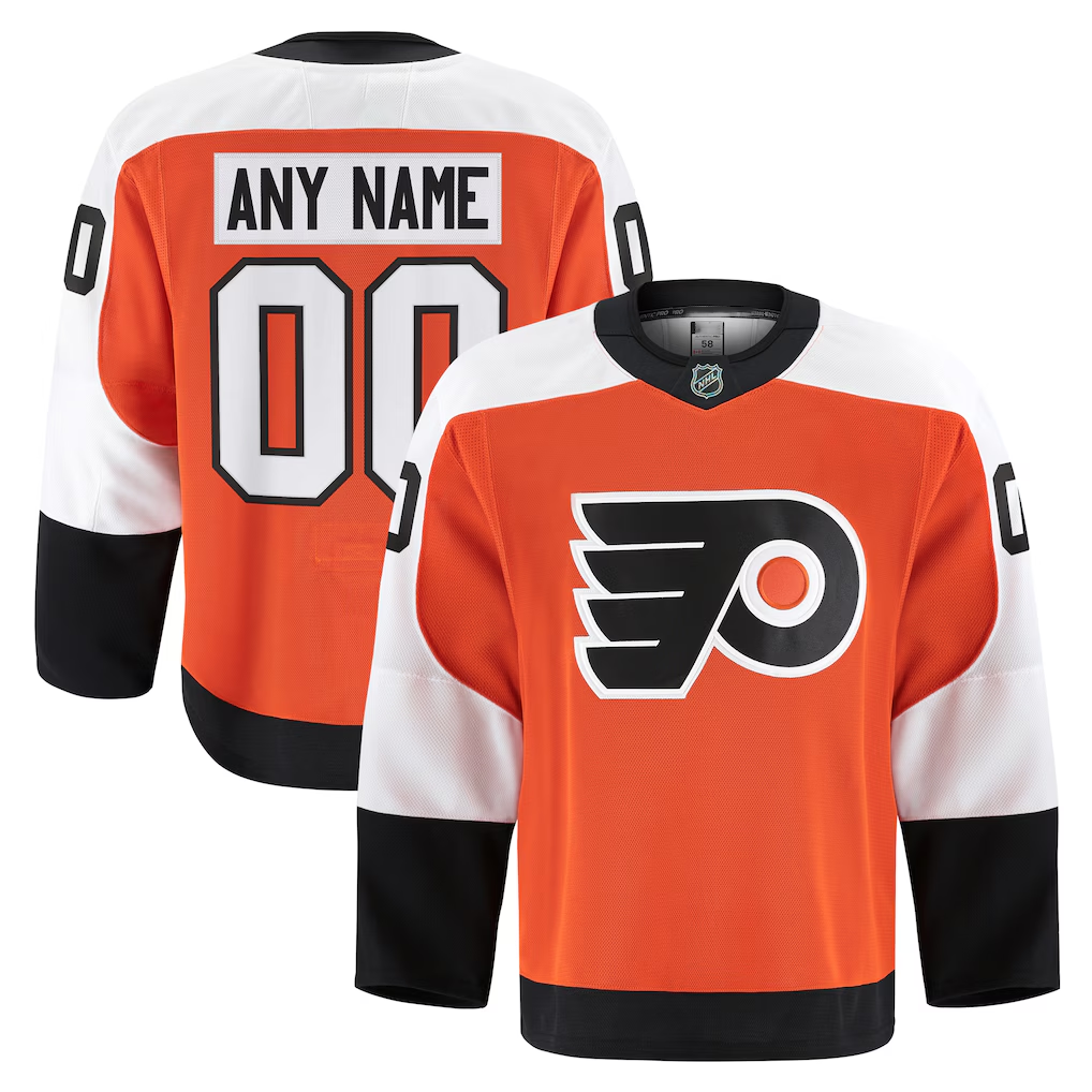Newshops Custom P.Flyers Orange Home Authentic Pro Jerseys