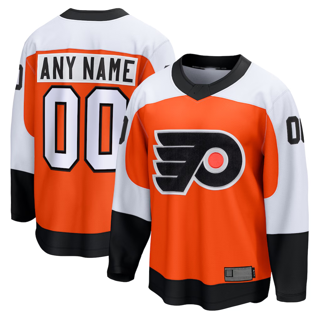 Newshops Custom P.Flyers Orange Home Breakaway Jerseys