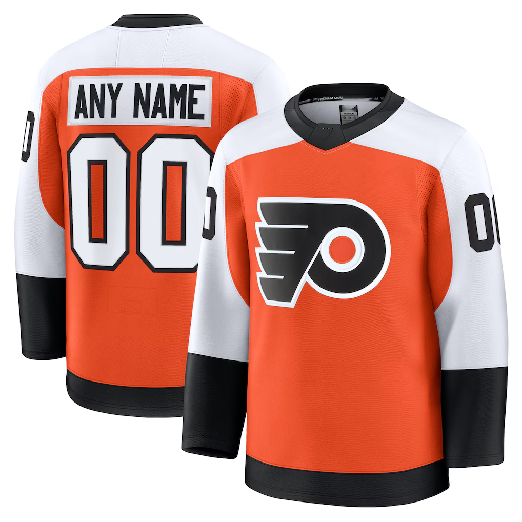 Newshops Custom P.Flyers Orange Home Premium Jerseys