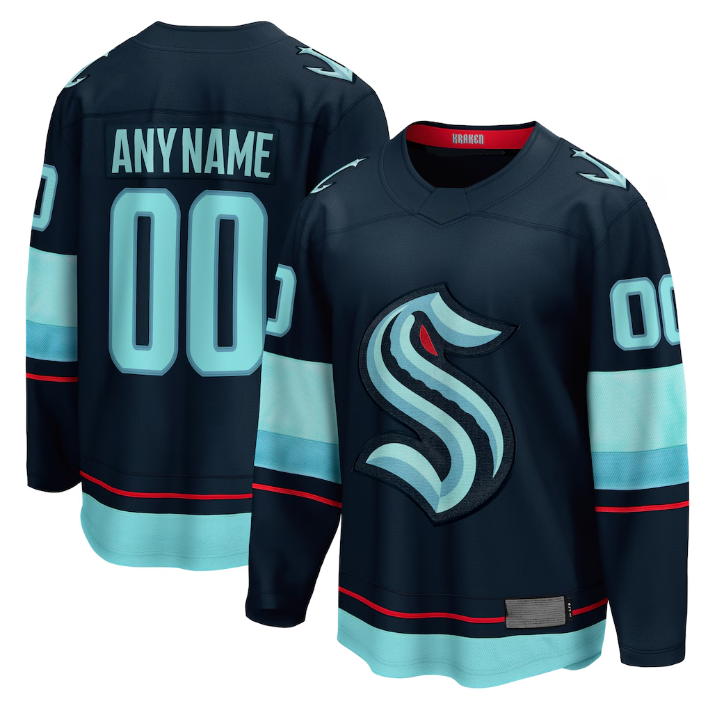 Newshops Custom S.Kraken Deep Sea Blue Home Breakaway Jerseys