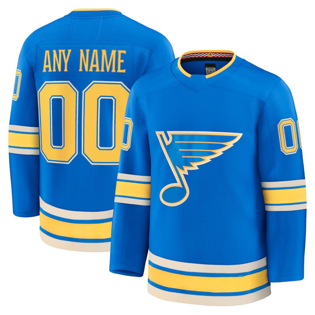 Newshops Custom SL.Blues Blue Alternate Premium Jerseys