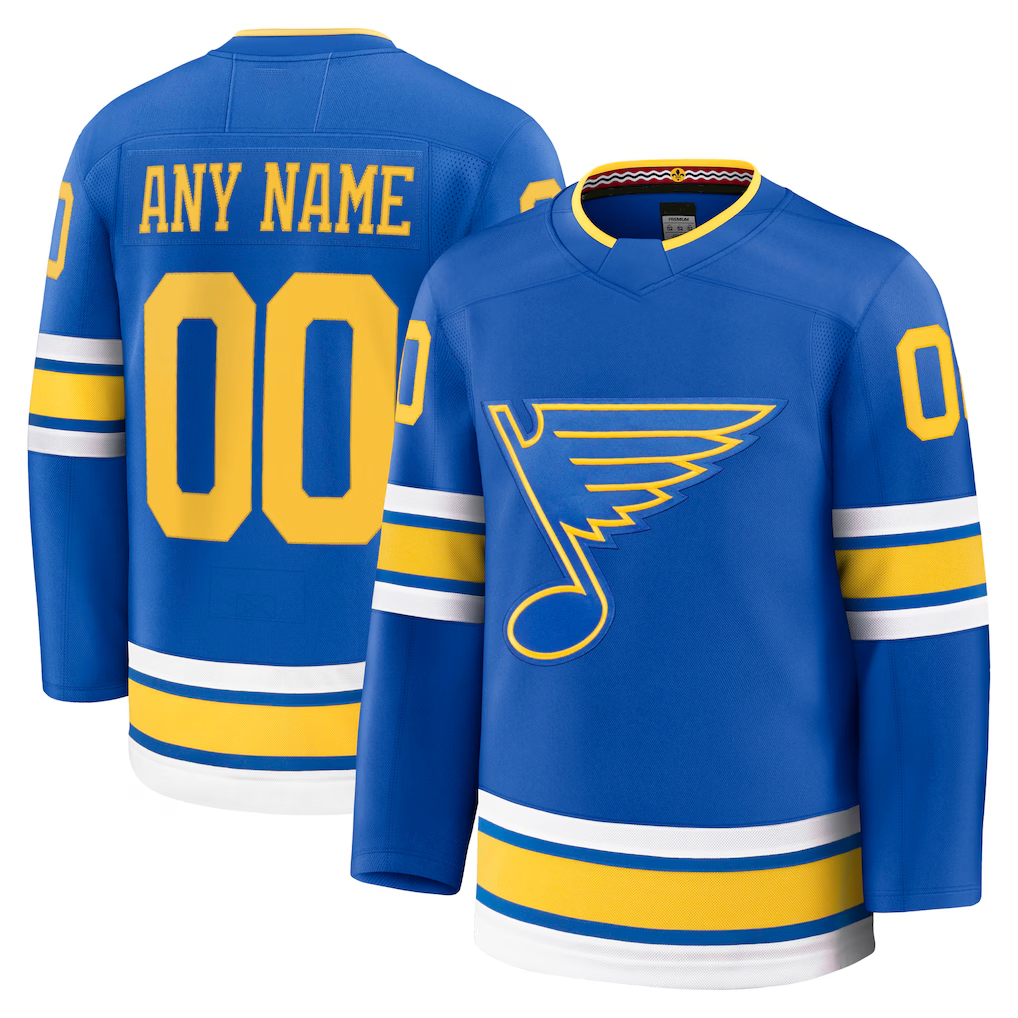 Newshops Custom SL.Blues Blue Home Premium Jerseys