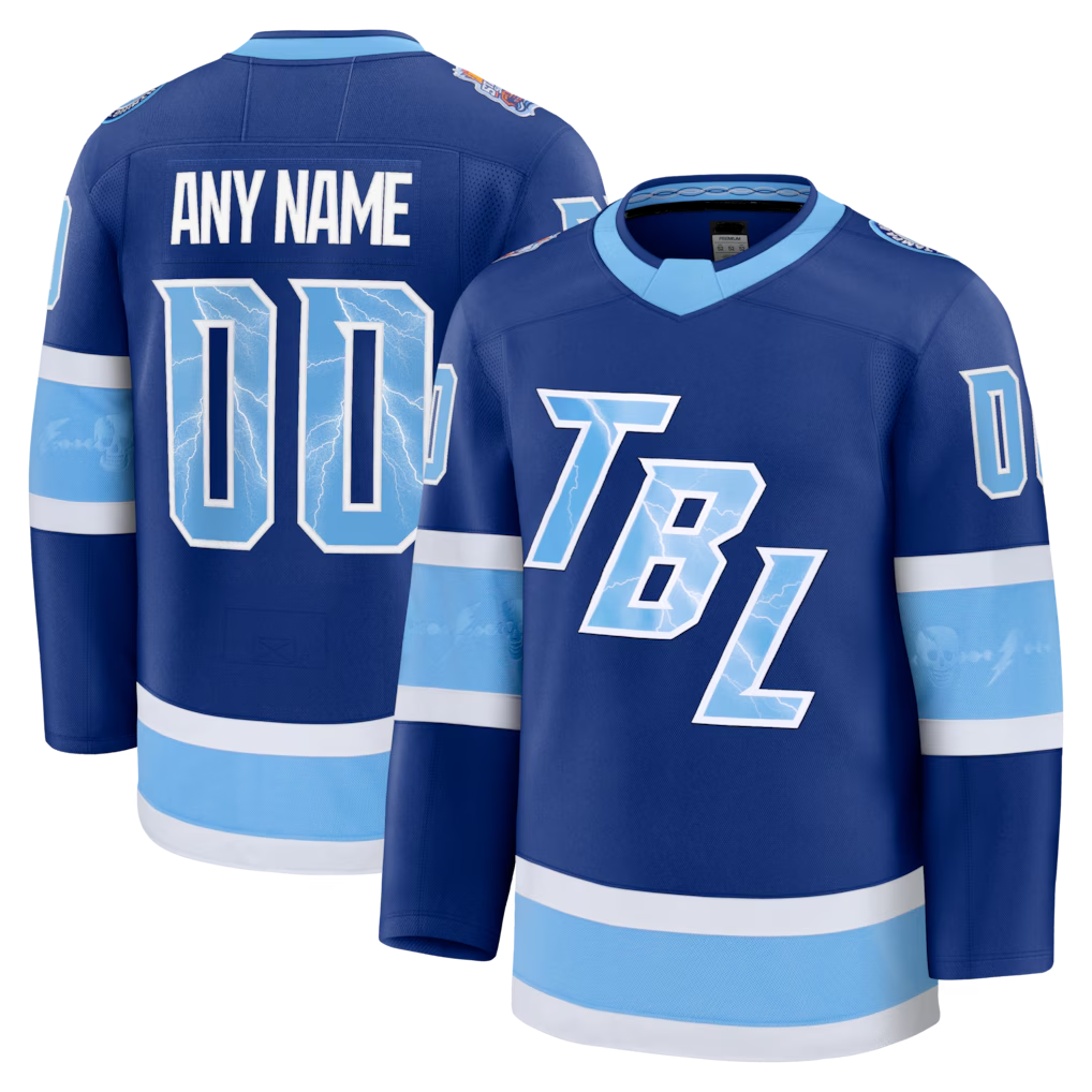 Newshops Custom TB.Lightning Blue 2026 Stadium Series Premium Jerseys