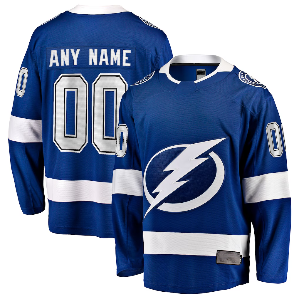 Newshops Custom TB.Lightning Blue Home Breakaway Jerseys
