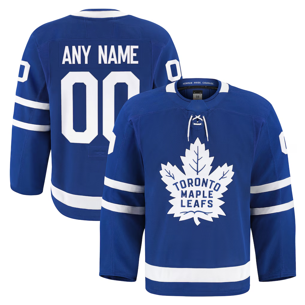 Newshops Custom TM.Leafs Blue Home Authentic Pro Jerseys