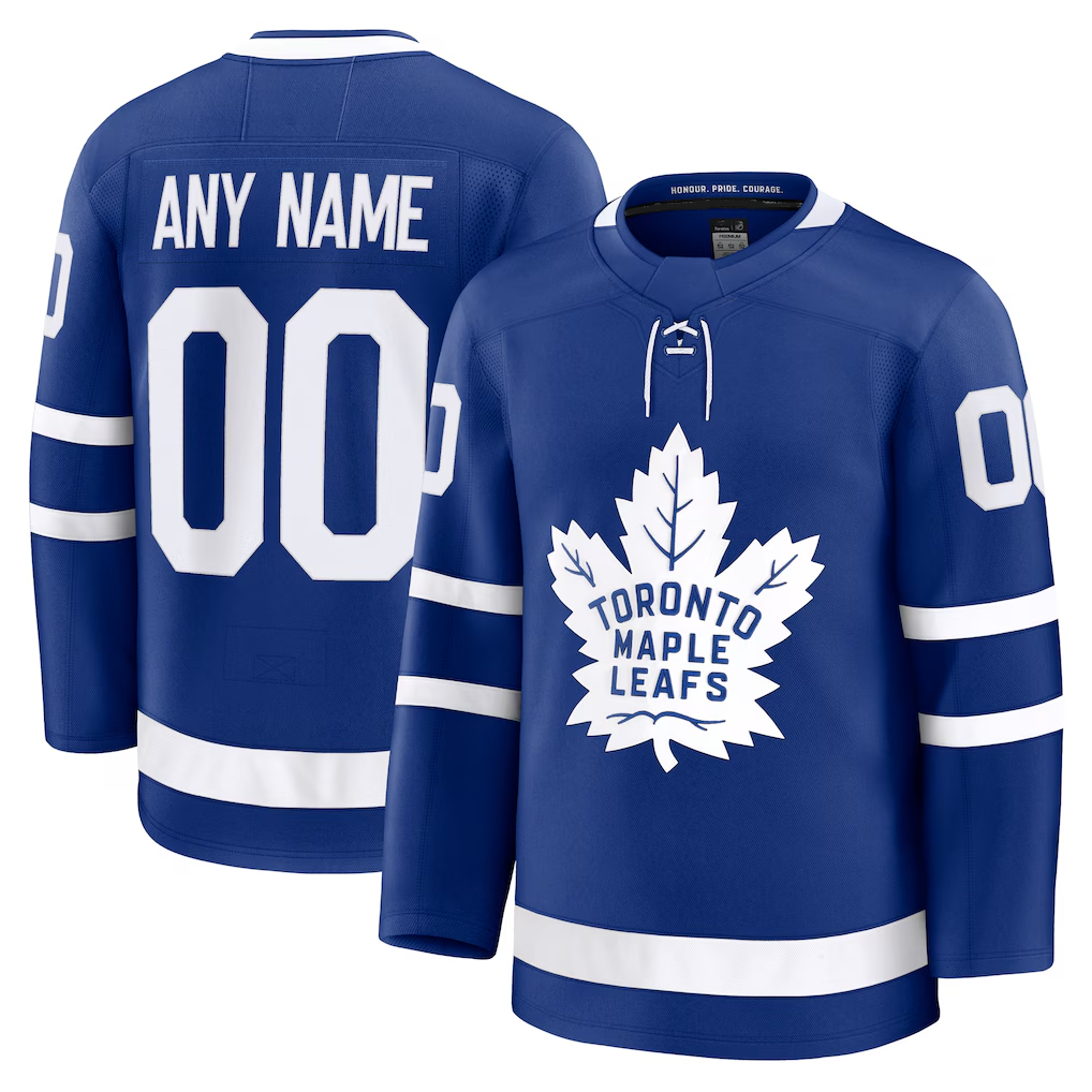 Newshops Custom TM.Leafs Blue Home Premium Jerseys