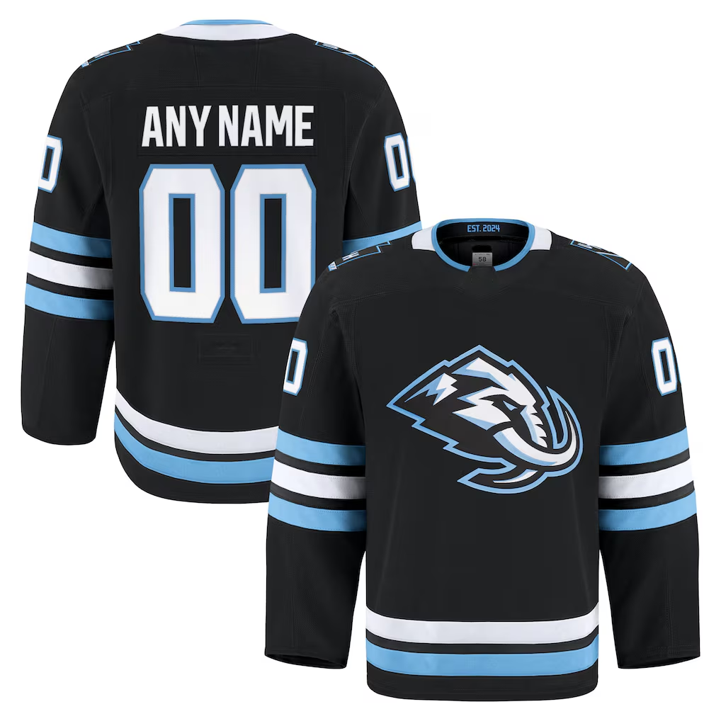 Newshops Custom U.Mammoth Black Home Authentic Pro Jerseys