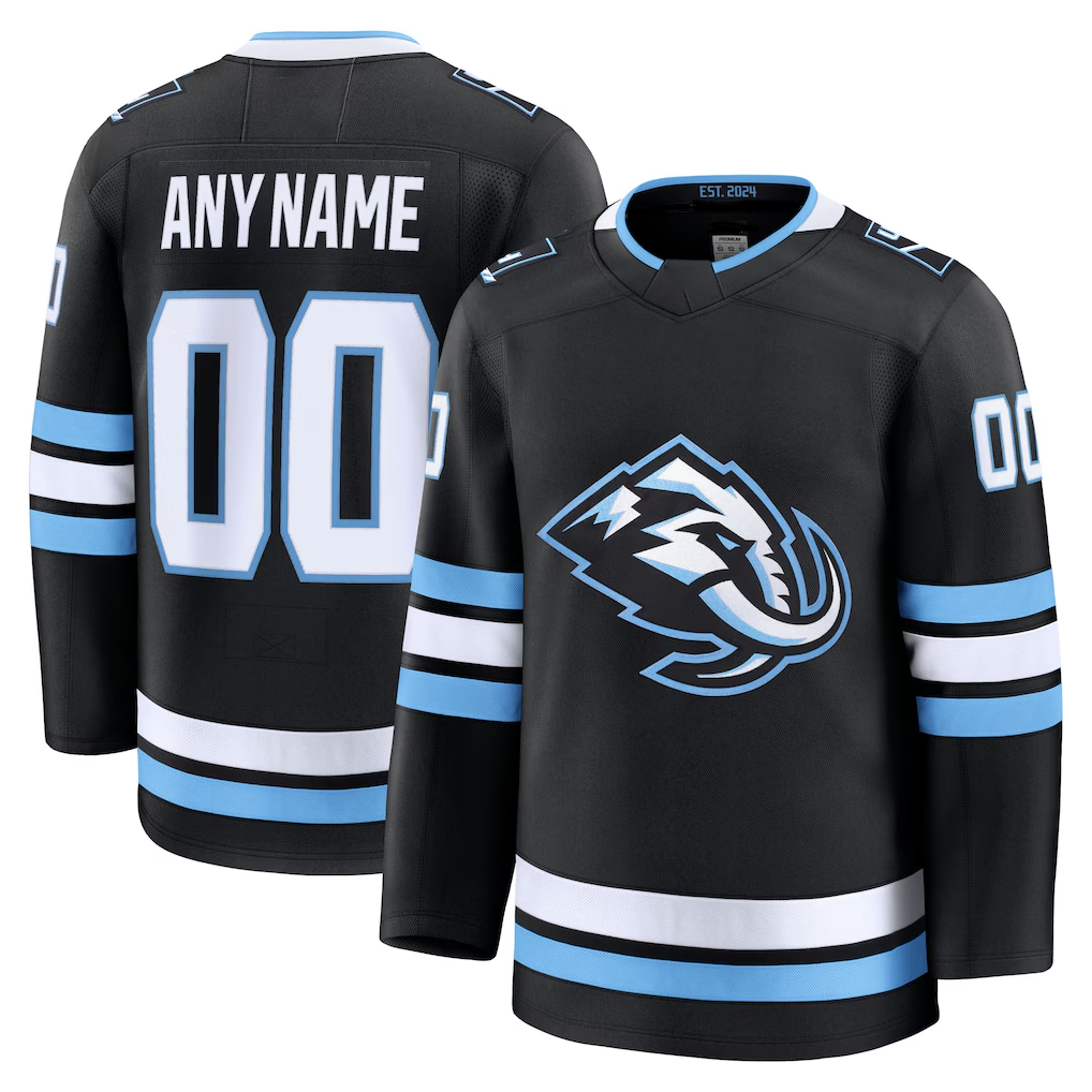 Newshops Custom U.Mammoth Black Home Premium Jerseys