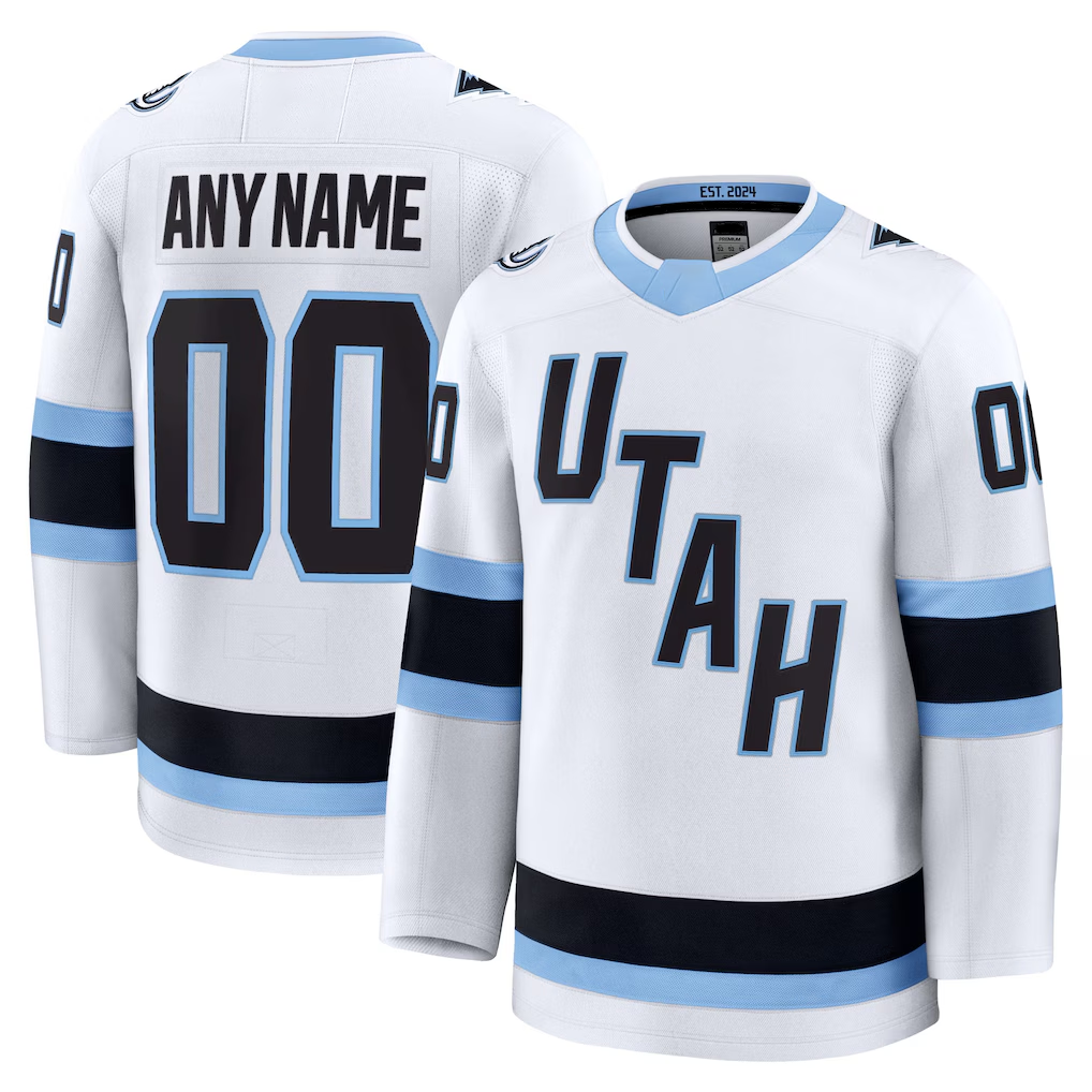 Newshops Custom U.Mammoth White Away Premium Jerseys