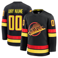 Newshops Custom V.Canucks Black Alternate Premium Jerseys