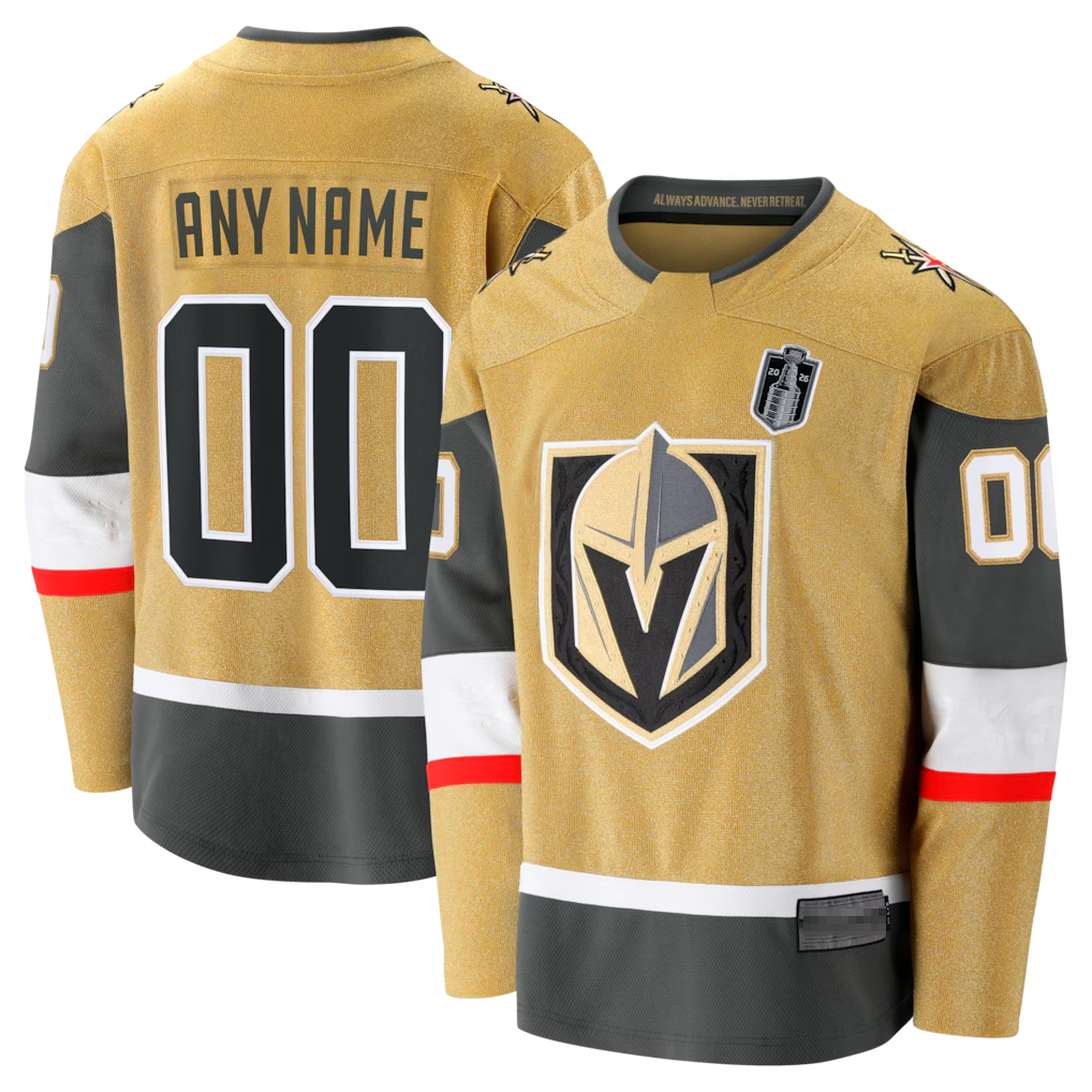 Newshops Custom VG.Knights Gold 2026 Stanley Cup Final Breakaway Jerseys