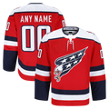 Newshops Custom W.Capitals Red Alternate Authentic Pro Jerseys