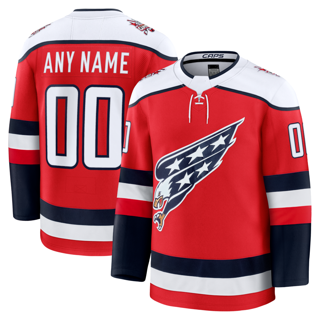 Newshops Custom W.Capitals Red Alternate Premium Jerseys