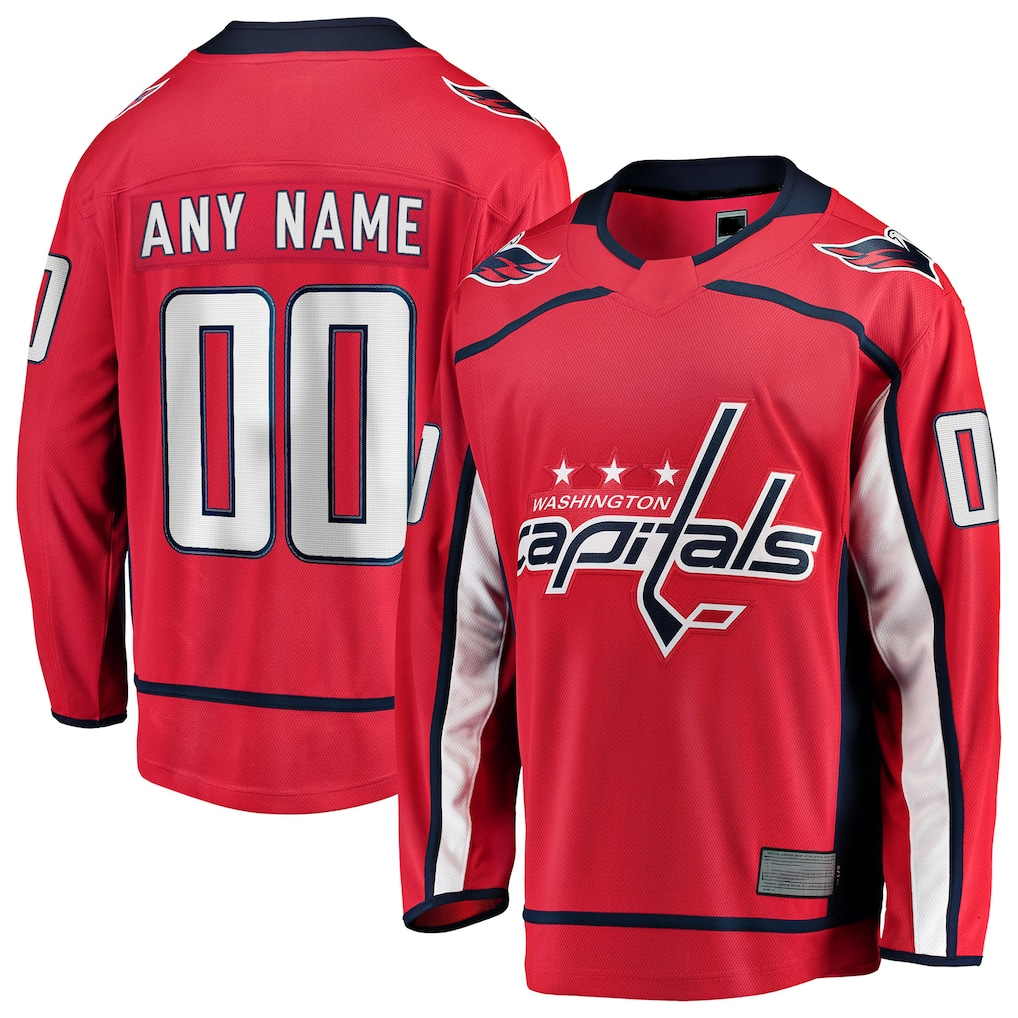 Newshops Custom W.Capitals Red Home Premium Jerseys