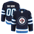 Newshops Custom W.Jets Navy Home Authentic Pro Jerseys