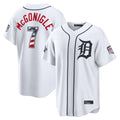 Newshop D.Tigers #7 Kevin McGonigle Player White 2026 All-Star Edition Stars & Stripes Home Game Stitched Jerseys