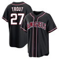 newshops LA.Angels #27 Mike Trout Player Black Fashion Out Home Game Stitched Jerseys