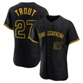 newshops LA.Angels #27 Mike Trout Player Black Snake Skin City Limited Elite Home Stitched Jerseys