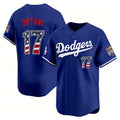 Newshop LA.Dodgers #17 Shohei Ohtani Royal USA 250 Fourth of July Limited Baseball Stitched Jersey