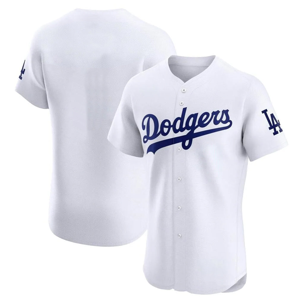 newshops LA.Dodgers Blank Player White Limited Elite Home Stitched Jerseys