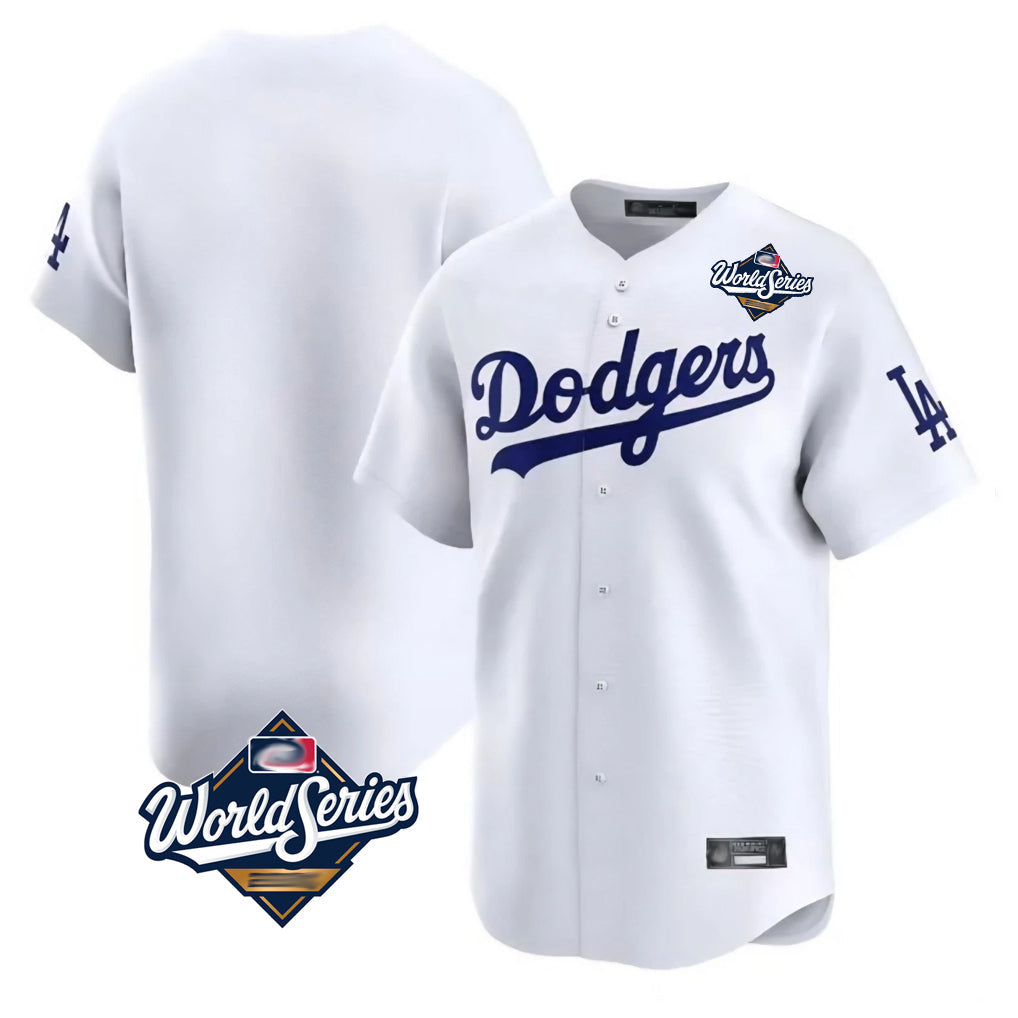 newshops LA.Dodgers Blank Player White Limited Home World Series Stitched Jerseys