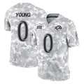Newshops LA.Rams #0 Byron Young Player Arctic Camo Salute To Service Limited Game Stitched Jerseys